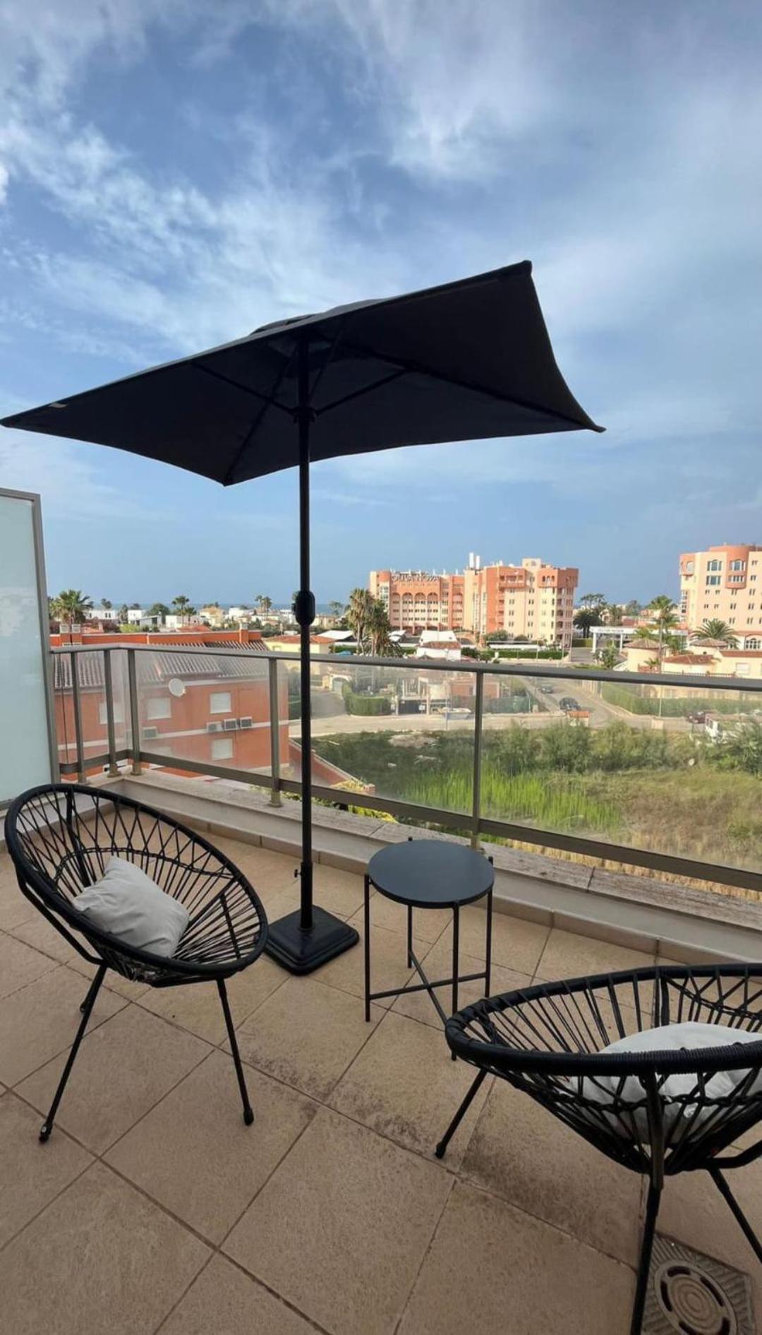 Apartamento Paz Con Terraza Y Vistas Al Mar Oliva Exteriör bild
