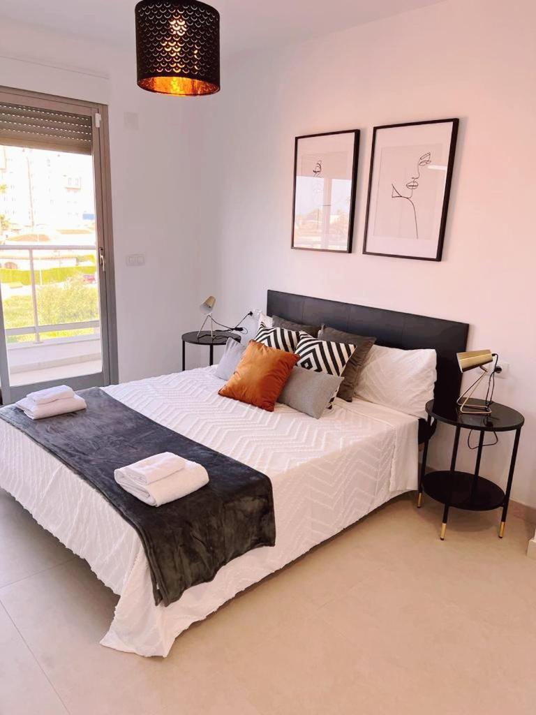 Apartamento Paz Con Terraza Y Vistas Al Mar Oliva Exteriör bild